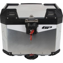 Gp Kompozit Universal 37 Lt Alüminyum Motosiklet Çantası Gri