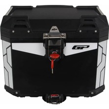 Gp Kompozit Universal 37 Lt Alüminyum Motosiklet Çantası Siyah