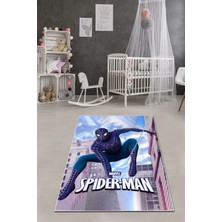 Napoli Home Dijital Baskılı Çizgi Film Karakteri Yıkanabilir Kaymaz Taban Çocuk Odası Halısı, Çocuk-63-Mavi,