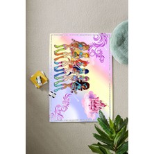 Napoli Home Baskılı Çizgi Film Prenses Karakterleri Yıkanabilir Kaymaz Çocuk Odası Halısı, Çocuk-96-Renkli,