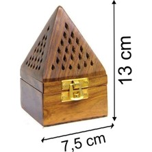 Sabuncu Hacı Piramit Ahşap Konik Tütsülük Konik Tütsü Yakacağı Oda Kokusu