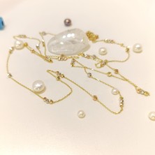 94CM Dorika Toplu Zincir Kolye 14 Ayar Altın Hd Videolu