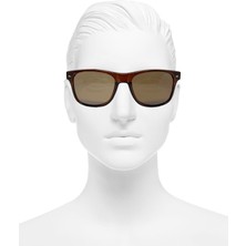 Techno Station Vintage Fashion Hafif  Unisex Güneş Gözlüğü Unisex Güneş Gözlüğü Koyu Kahve Kalın Çerçeve Mo.11
