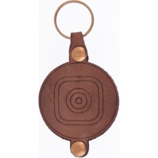 Miawiki Kişiselleştirilmiş Deri Anahtarlık, Kişiye Özel Isim Yazılabilen Fotoğraf Makinası Desenli