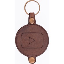 Miawiki Play - Oynat Desenli Deri Anahtarlık, Özel Günler Için En Iyi Hediye, Farklı Desen ve Renkler,kalite