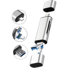 Techno Station Type C USB Kart Okuyucu Micro Sd Card Reader Çevirici Dönüştürücü Adaptör