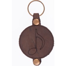 Miawiki Nota Desenli Deri Anahtarlık, Özel Günler Için En Iyi Hediye, Farklı Renkler, Kaliteli Aksesuar