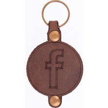 Miawiki Sosyal Medya Desenli Deri Anahtarlık, Özel Günler Için En Iyi Hediye, Farklı Desen ve Renkler,kalite