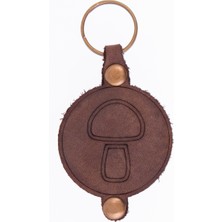 Miawiki Mantar Desenli Deri Anahtarlık, Özel Günler Için En Iyi Hediye, Farklı Desen ve Renklerde, Hediyelik