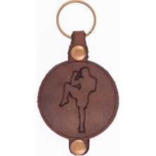 Miawiki Karate Desenli Deri Anahtarlık, Özel Günler Için En Iyi Hediye, Farklı Desen ve Renklerde, Hediyelik