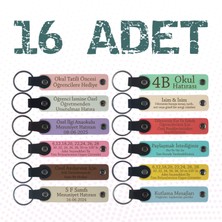 Miawiki Pilotluk Eğitimi Alan Öğrencilere, 16'lı Set, Adınıza Uyarlanmış Hediyelik Anahtarlık