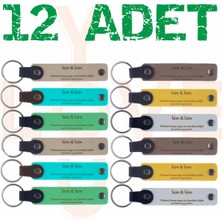 Miawiki Bebeğin Ikinci Yaş Günü Partisi Için Onun Ismine Özel Kişiselleştirilebilir 12'li Anahtarlık, Hediye