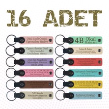 Miawiki Inşaat Teknikerlerine Mezuniyet Hatırası, 16'lı Set, Adınıza Uyarlanmış Anahtarlık