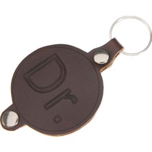 Miawiki Meslek Desenli Isme Özel Deri Anahtarlık, Doktor Desenli Deri Anahtarlık, Kaliteli Hediye