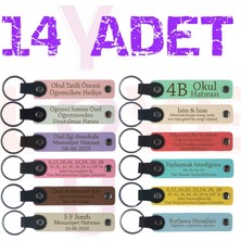 Medya ve Iletişim Bölümü Mezunlarına, 14'lü Set, Kişiselleştirilmiş Hatıra Anahtarlık