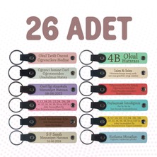 Miawiki Şehir Planlama ve Mimarlık Öğrencilerine, 26'lı Set, Adınıza Uyarlanmış Anahtarlık