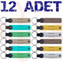 Bebeğinizin Birinci Yaş Günü Kutlaması Için Isme Özel Deri Anahtarlık, 12'li, Unutulmaz Bir Hediye