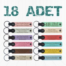 Miawiki Fizyoterapi Teknikerlerine Teşekkür Hediyesi, 18'li Set, Kişisel Tasarımlı Anahtarlık