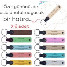Miawiki Bebek Ismine Özel, 6'lı, Yeni Doğan Bebek Için Kişiselleştirilmiş Anahtarlık Hatırası, Hediyelik