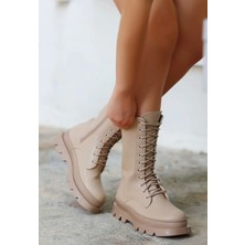 Üreticiniz Toir Nude Cilt Bağcıklı Postal