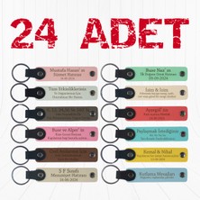 Miawiki Özel Mevlütler Için Üzerine Isim ve Mesaj Yazılabilen, 24'lü, Unutulmaz Hediyelik Anı Anahtarlığı