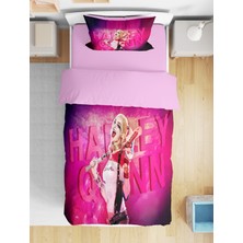 Erays Home Harley Quinn 3D Dijital Baskılı Tek Kişilik Nevresim Takımı Genç Nevresim Takımı Harleyquin