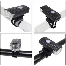 Modlu Su Geçirmez LED Bisiklet Scooter Ön Far Lamba Işık Bisiklet Scooter Farı USB Şarjlı