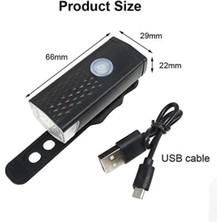 Modlu Su Geçirmez LED Bisiklet Scooter Ön Far Lamba Işık Bisiklet Scooter Farı USB Şarjlı