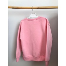 Capella Bebe Kız Çocuk Sweat Kazak Modelleri Kız Çocuk Pembe Renkli Kazak Sweat Modeli %100 Pamuklu