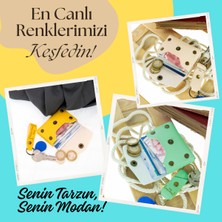 Açık Mavi, Adınıza Özel Cüzdan ve Anahtarlık Set, Kişisel Hediyelik Şık Deri Cüzdan & Anahtarlık Set