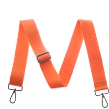 Miawiki Mercan Renk, 125 cm Uzunlukta, Siyah Metal Aksesuarlı, Omuz Askısı, Laptop Çantalar Için Askı