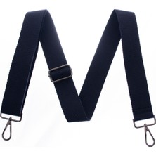 Miawiki Lacivert Renk, 145 cm Uzunlukta, Siyah Metal Aksesuarlı, Omuz Askısı, Laptop Çantaya Uygun Kayış