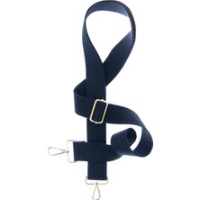 Miawiki Lacivert Renk, 145 cm Uzunlukta, Altın Metal Aksesuarlı, Omuz Askısı, Laptop Çantaya Uygun Kayış