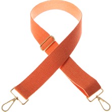 Miawiki Mercan Renk, 125 cm Uzunlukta, Altın Metal Aksesuarlı, Omuz Askısı, Laptop Çantalar Için Askı