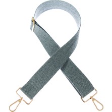 Miawiki Gri Renk, 125 cm Uzunlukta, Altın Metal Aksesuarlı, Omuz Askısı, Pratik ve Kaliteli