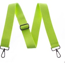 Miawiki Neon Yeşil Renk, 125 cm Uzunlukta, Siyah Metal Aksesuarlı, Omuz Askısı, Farklı Renkler, Canlı Kombin