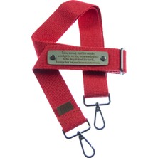 Kırmızı Renk, Kişiye Özel Şık Tasarımlı Laptop Çantası Omuz Askısı, 220 cm Moda Tutkunu Için Hediye