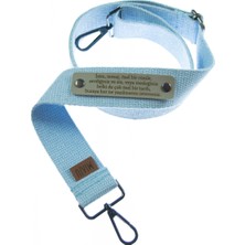 Miawiki Açık Mavi Renk, Spor ve Şık Kişiselleştirilebilir Çanta Omuz Askısı, 220 cm Hediyelik Seçenek