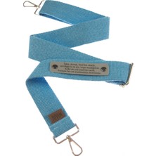 Miawiki Mavi Renk, Kişiye Özel Tasarımı Ile Çanta Omuz Askısı, 160 cm Hediyelik Yedek Kayış