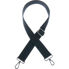 Miawiki Siyah Renk, 145 cm Uzunlukta, Siyah Metal Aksesuarlı, Bilgisayar Çantası Için Omuz Askısı, Aksesuar