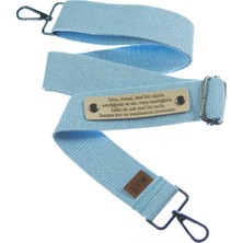 Miawiki Açık Mavi Renk, Doktorlar Için Özel Tasarımlı Kişiye Özel Şık Çanta Askısı, 160 cm Şık Hediyelik