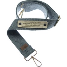 Miawiki Gri Renk, Kişiye Özel Şık Tasarımlı Laptop Çantaları Için, 160 cm Unutulmaz Hediye Omuz Askısı