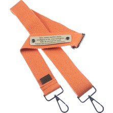 Miawiki Mercan Renk, Isminize Özel Stil Şık ve Fonksiyonel Çanta Omuz Askısı, 220 cm Çantanıza Yedek Askı