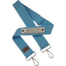 Miawiki Mavi Renk, Çantanıza Farklılık Katacak Isme Özel Renkli Omuz Askısı, 200 Cm, Stil Sahiplerine Özel