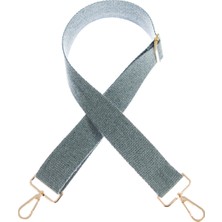 Miawiki Gri Renk, 145 cm Uzunlukta, Altın Metal Aksesuarlı, Omuz Askısı, Pratik ve Kaliteli