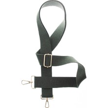 Miawiki Koyu Yeşil Renk, 185 cm Uzunlukta, Altın Metal Aksesuarlı, Kıyafet Kombinine Uygun Omuz Askısı