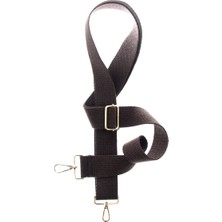 Miawiki Koyu Kahve Renk, 185 cm Uzunlukta, Altın Metal Aksesuarlı, Omuz Askısı,