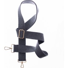 Miawiki Gri Renk, 185 cm Uzunlukta, Altın Metal Aksesuarlı, Omuz Askısı, Pratik ve Kaliteli