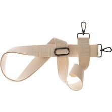 Miawiki Krem Renk, Uzun Boylular Için Özel Üretim, 225 cm Uzunlukta, Siyah Metal Aksesuarlı, Omuz Askısı