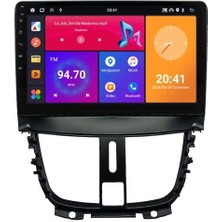 SmartGO Peugeot 207 Android Multimedya Sistemi (2006-2012) 8+128 GB  Wİ-Fİ (Yazılımsal)